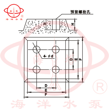 DL立式多級低轉速清水泵附件及安裝尺寸